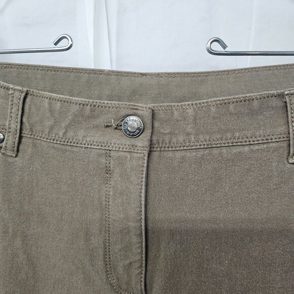 Chico's So Slimming Brown Straight Leg Pants Casual Cropped Stretch 3 (XL) - Picture 5 of 16